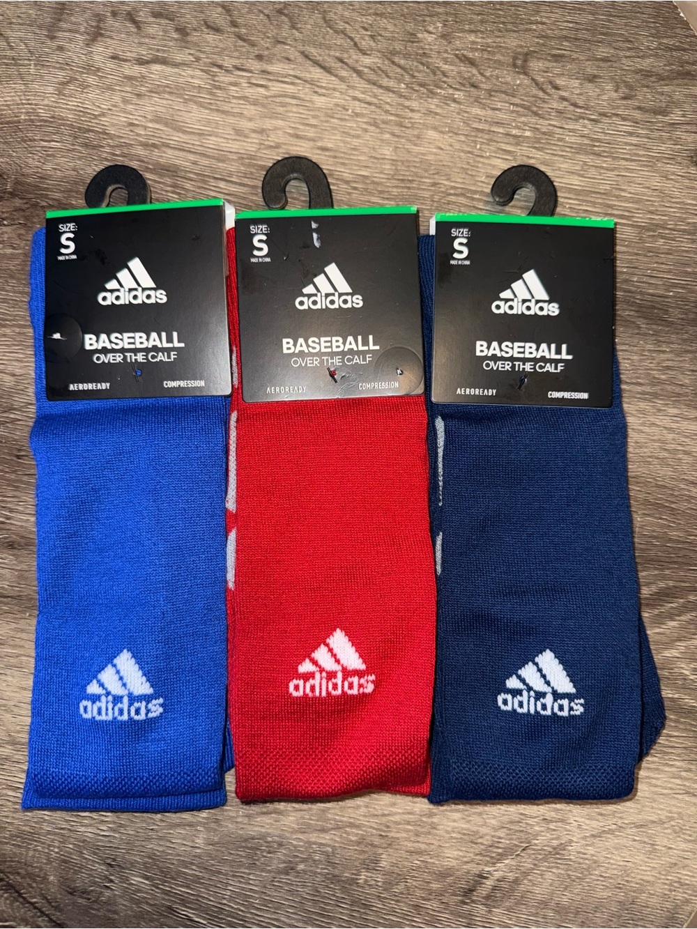 🆕 Adidas Baseball Over The Calf Compression Socks Youth 13C-4Y NWT Bundle of 3